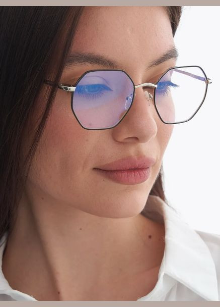 Женские очки для восьмиугольника тренд -2.50 Антиблик БлюБлокер Fabia Monti (341136737)