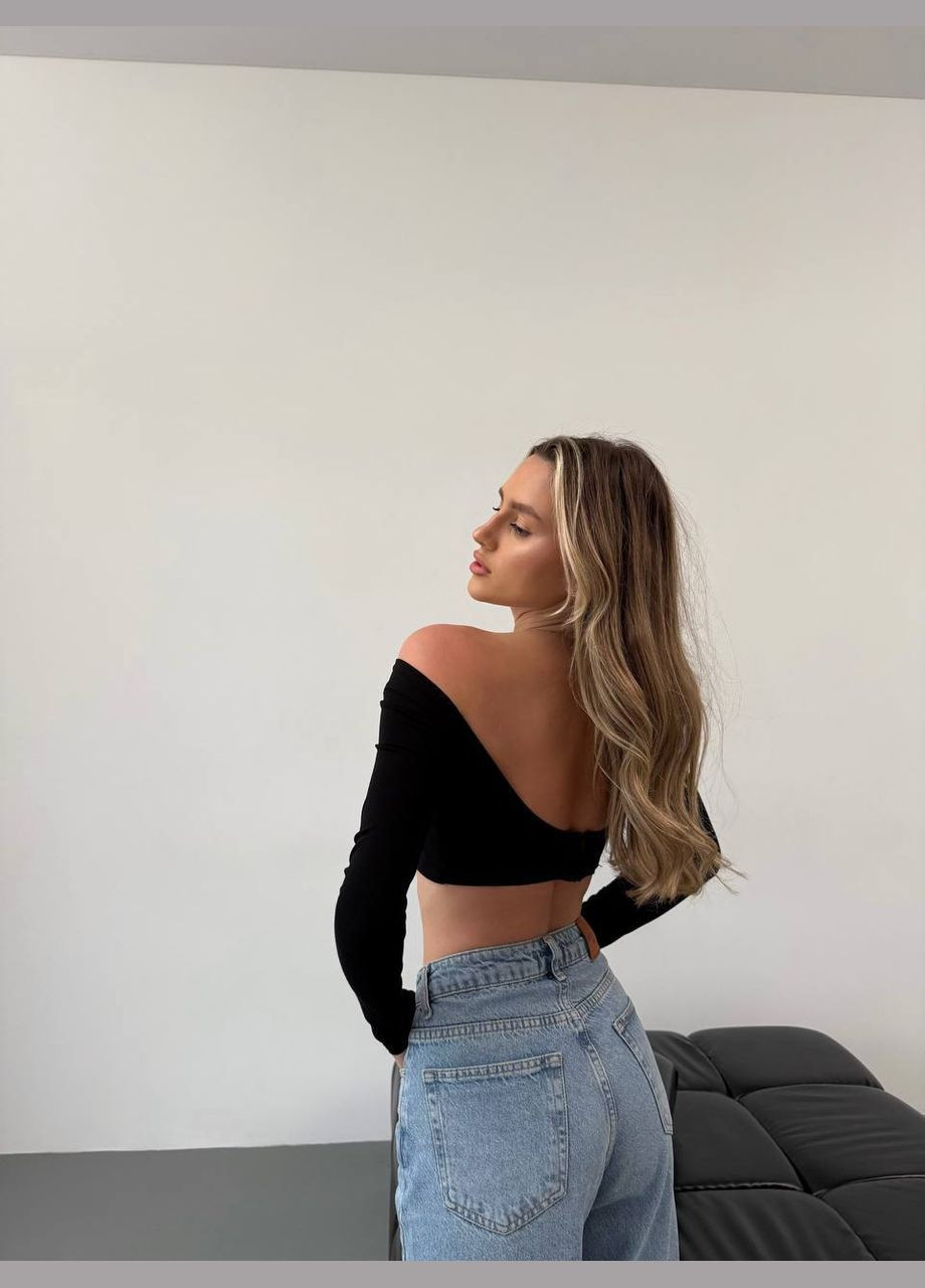 Стильний топ з відкритою спинкою No Brand (318478529)