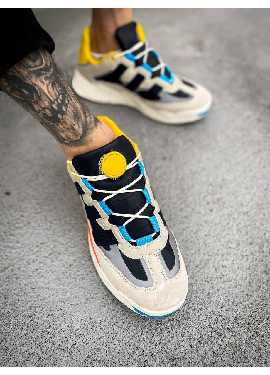 КРОСІВКИ ЖІНОЧІ ADIDAS NITEBALL CREAM WHITE COLLEGIATE NAVY АДІДАС НАЙТБОЛ No Brand комбіновані демісезони (368857738)