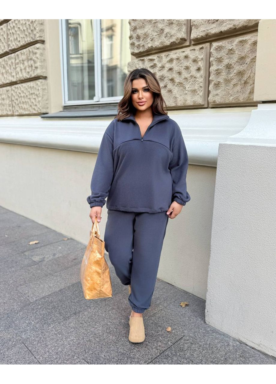 🔥Стильний прогулянковий костюм двійка (штани + кофта), двосторонній теплий фліс — ЗАМІРИ В ОПИСІ🔥 GD/GL Модний простір (370601560)