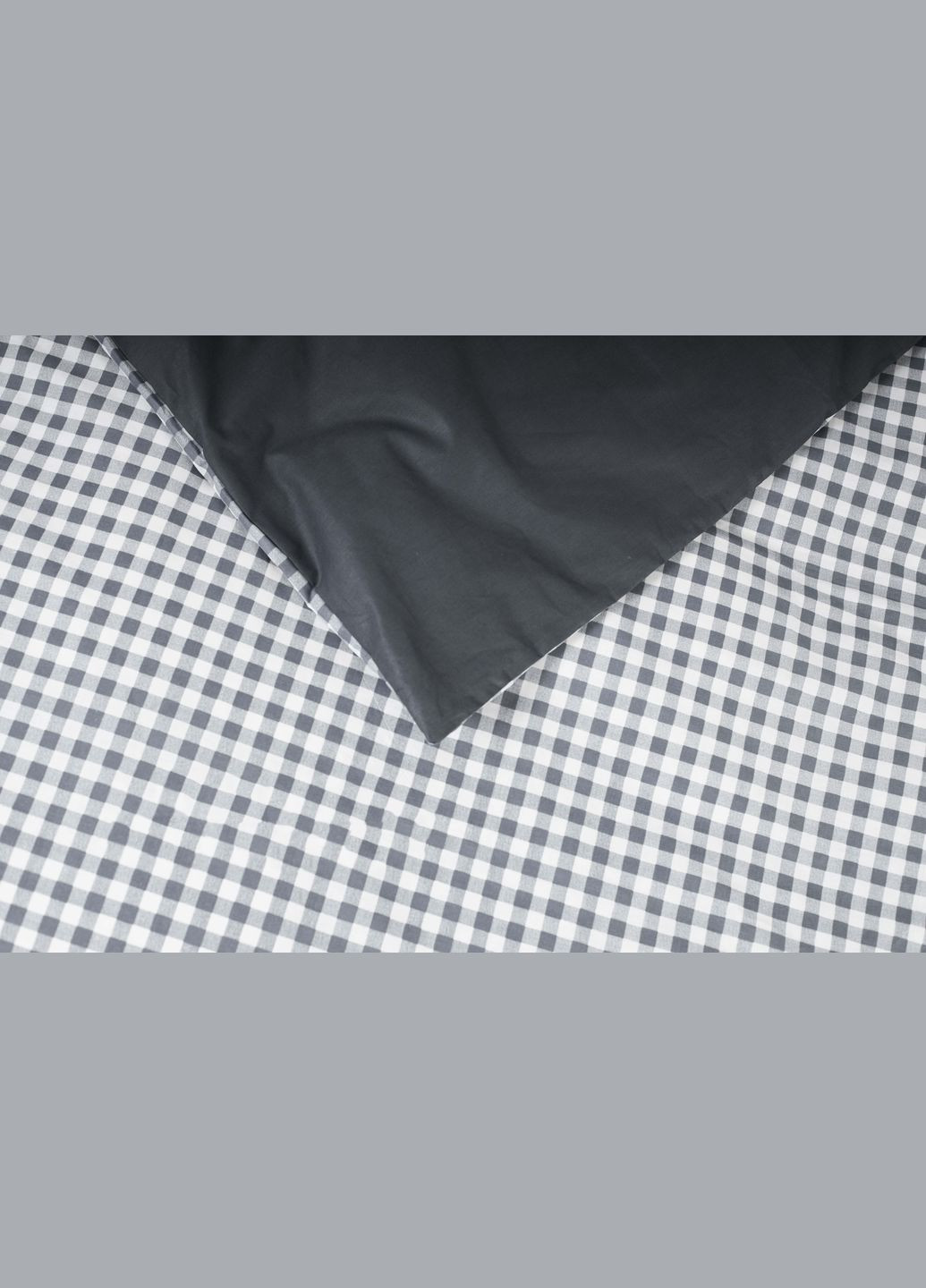 Комплект постельного белья семейный 160х220х2 наволочки 4х50х70 Ranforce Elite (MS-820000033) Moon&Star Gray Square (284416209)