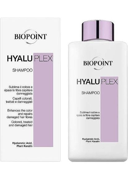 Шампунь для лечения поврежденных волос Hyaluplex Shampoo 250ml (1279952-29325792) Biopoint (368653846)