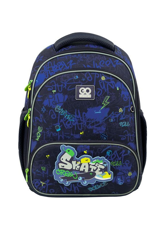 Школьный рюкзак (ранец) с ортопедической спинкой для мальчика Skate Crewдля младшей школы 38х28х15 см GO22-597S-4 GoPack (293504306)