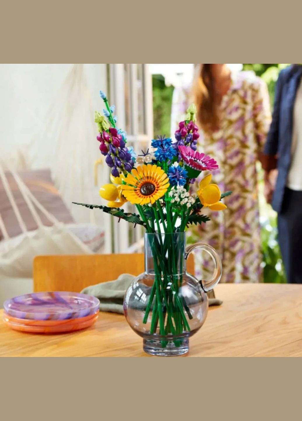 Конструктор Botanicals Букет полевых цветов, 939 деталей, в стиле lego лего No Brand (340672739)