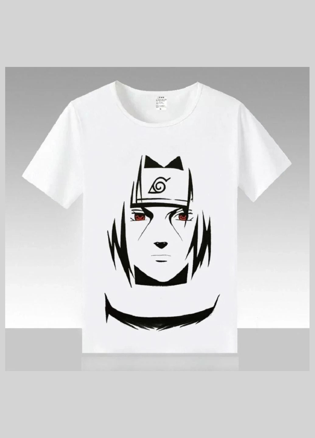 Біла футболка чоловіча с принтом 46 біла 2664091015 No Brand