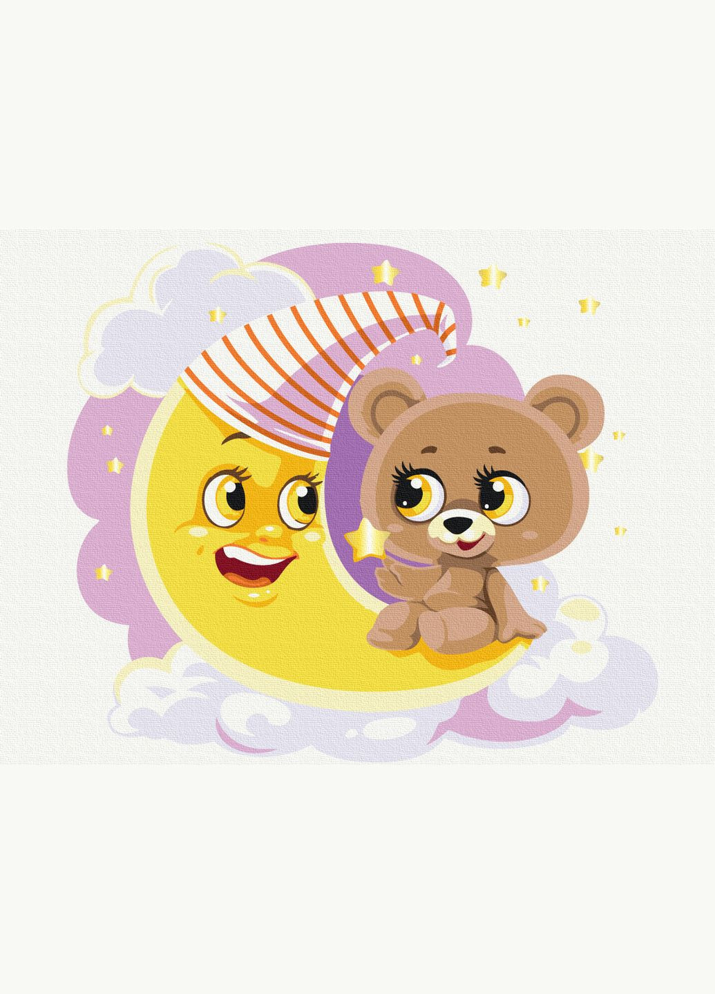 Картина за номерами на підрамнику Сонний ведмедик Brushme (317258132)