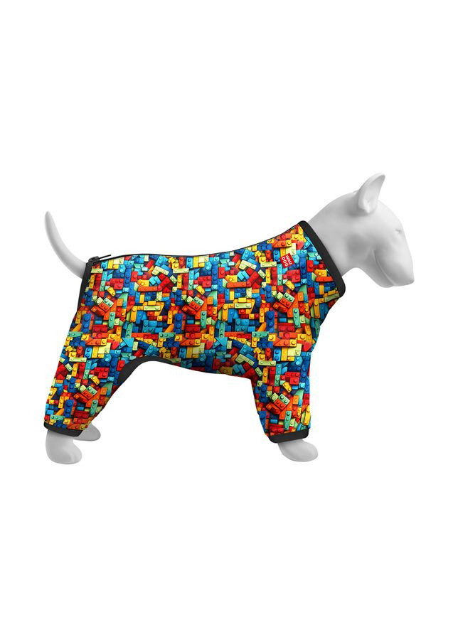 Вітровка для собак WAUDOG Clothes, малюнок "Блоки",, В 36-38 см, С 26-28 см Collar (363058028)