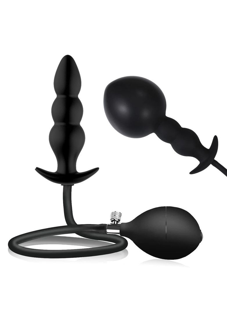 Надувний анальний фалоімітатор, анальний розширювач для задоволення з ручною грушею No Brand (341309999)