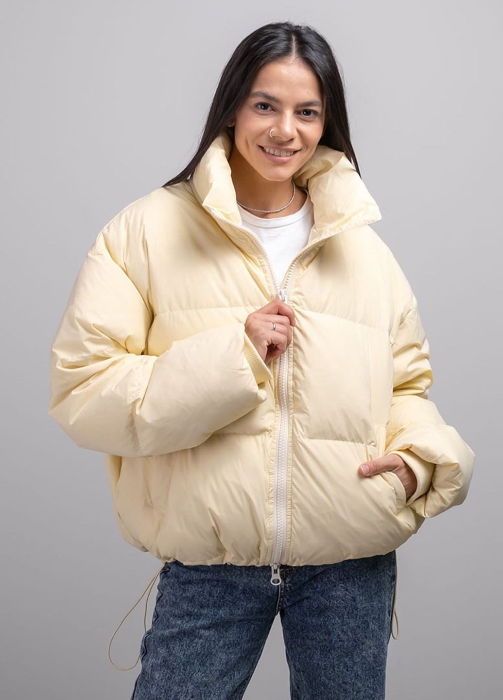 Жовта зимня куртка жіноча 341102 Power