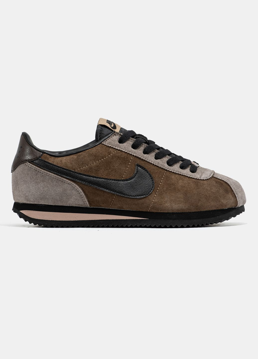 Кроссовки женские и мужские Nike Cortez Brown Black | Найк Кортез коричневые No Brand коричневые демисезоны (335012305)