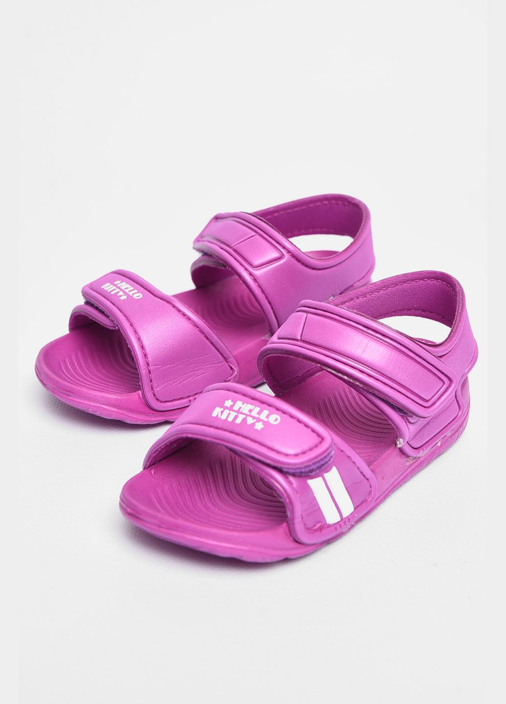 Фиолетовые пляжные сандали детские пена фиолетового цвета Let's Shop с ремешком