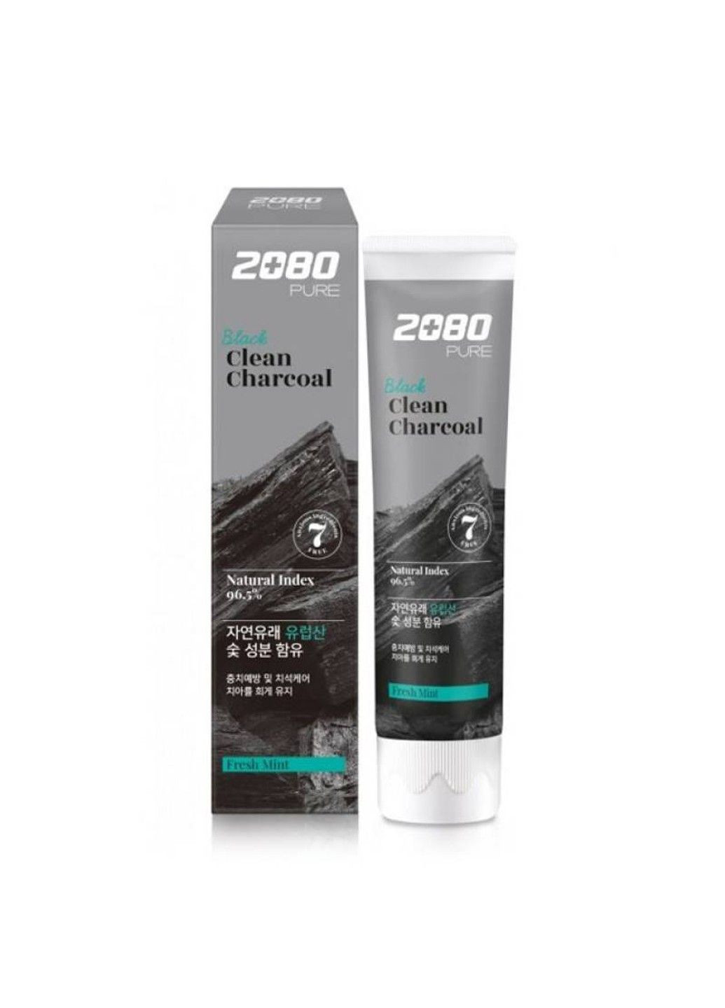 Зубна Паста З Деревним Вугіллям Aekyung 2080 Black Clean Charcoal Toothpaste 120мл (чорна упаковка) Dental Clinic 2080 (314904510)