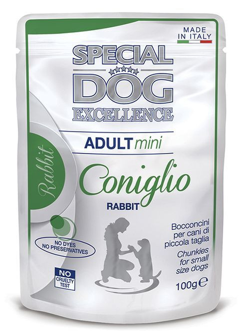 Вологий корм для собак SDE Dog Wet Mini Adult кролик 100 г Monge (369929275)