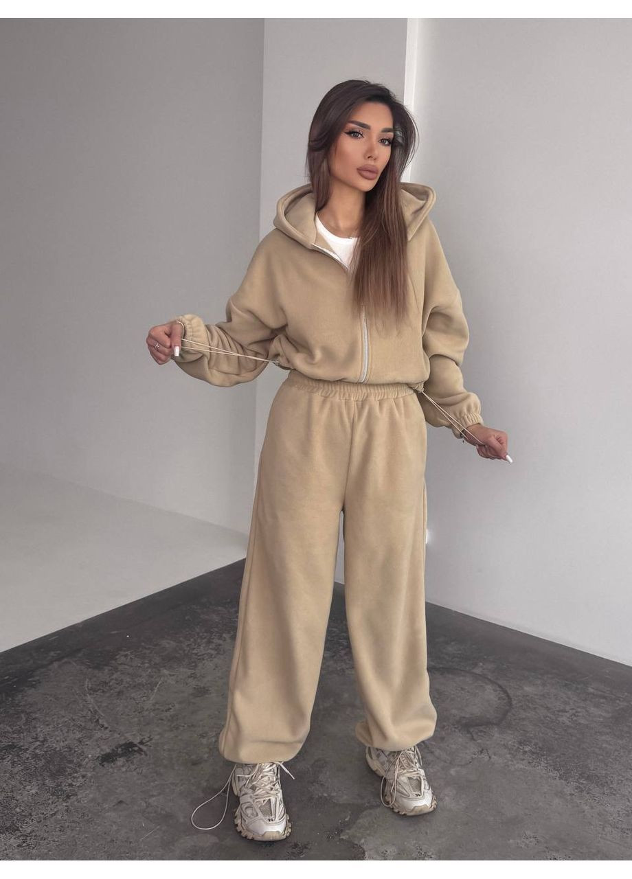 Теплий жіночий костюм із двостороннього полар-флісу No Brand (372418641)