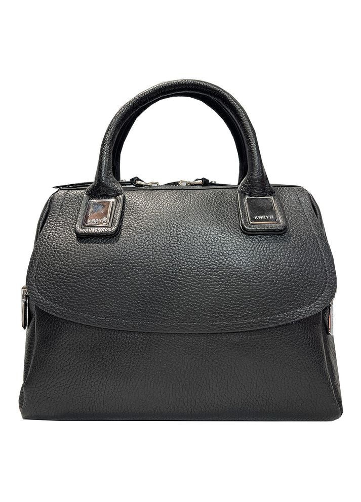 Сумка жіноча шкіряна чорна турецька (Д/Ш/В) 26/9/20(см) Karya (336377796)