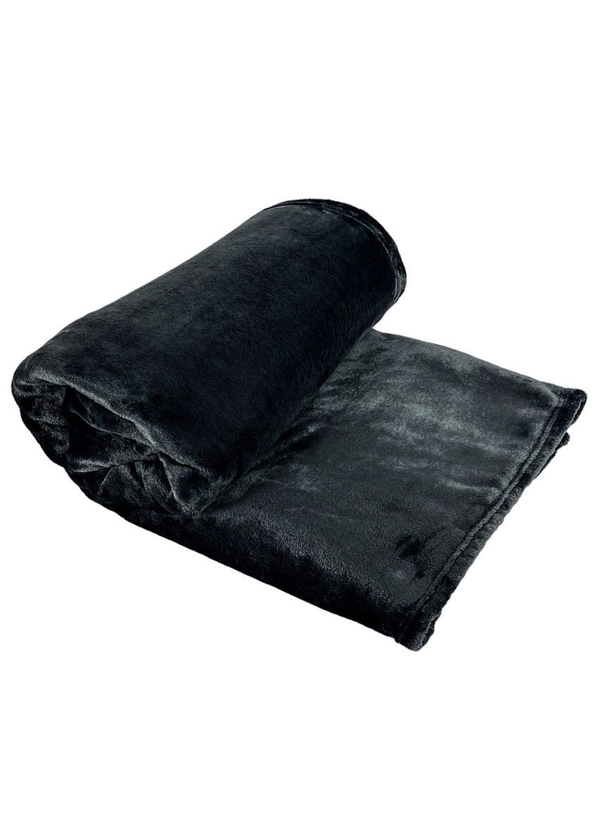 Плед Manner велсофт 150х200 см 300 гм2 Graphite (94326093) Emily (292653240)