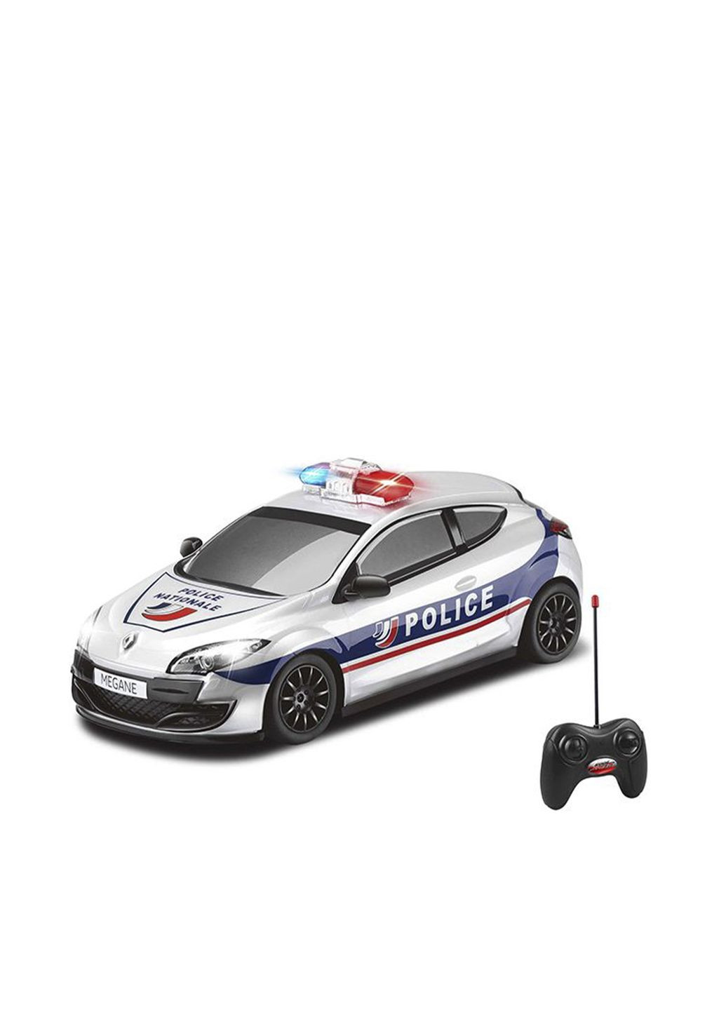Машинка на радиоуправлении "RENAULT Megane R.S. Полиция" цвет белый CB-00282822 Kool Speed (349226417)