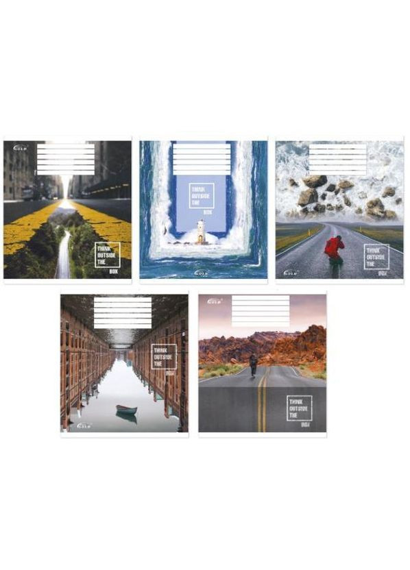 Зошит 48 арк. клітинка " Gold" ЛАК / Пiд iншим кутом BRISK (342416019)