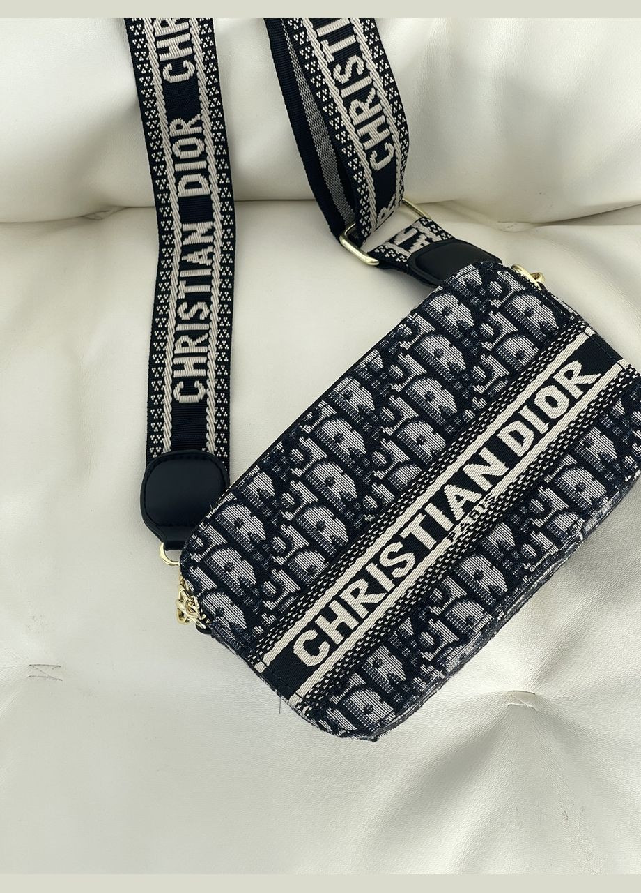 Сумка жіноча сірий текстиль крос-боді No Brand (322464258)