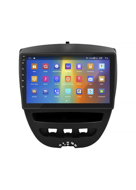 Штатная магнитола 10" для Toyota Aygo I Рестайлинг 2 2012-2014 2/32Gb CarPlay 4G Wi-Fi GPS Prime 6шт Lesko (336198251)