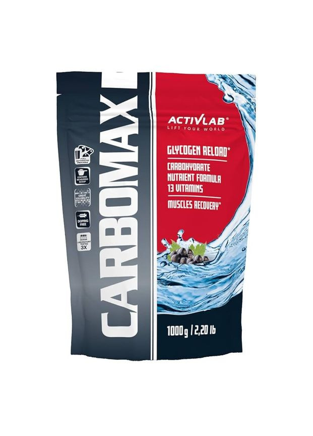 Передтренувальний комплекс Carbomax, 1 кг - Чорна смородина ActivLab (363113756)