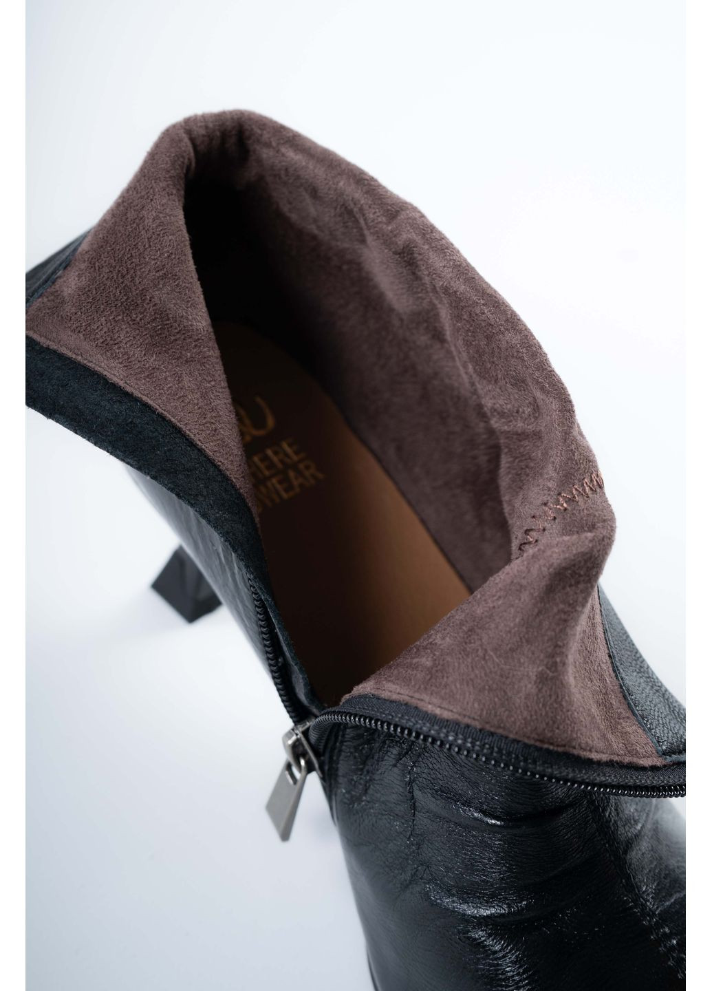 ботинки женские where uweare br96m302-2-1 натуральная кожа черные 346719 Where Uwear