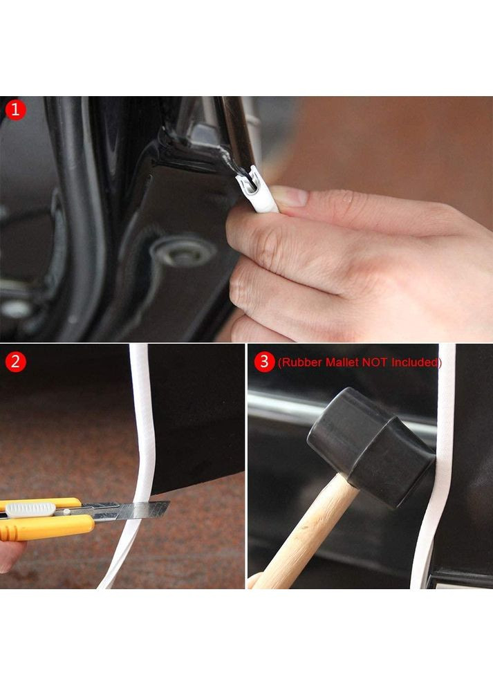 Усиленная защитная молдинг лента на кромку двери (торцевой молдинг краев автомобиля) от сколов и царапин No Brand (362669677)