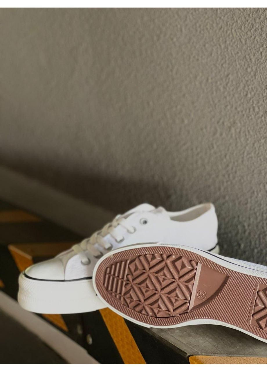 КЕДЫ ЖЕНСКИЕ CONVERSE ALL STAR LOW WHITE КОНВЕРС No Brand белые демисезоны (369391506)