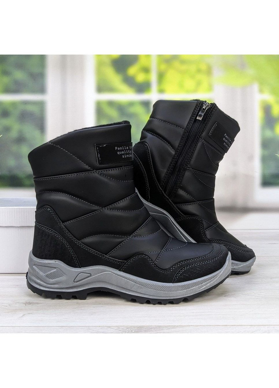 Чоботи чоловічі зимові еко-шкіра Paolla (303397252)
