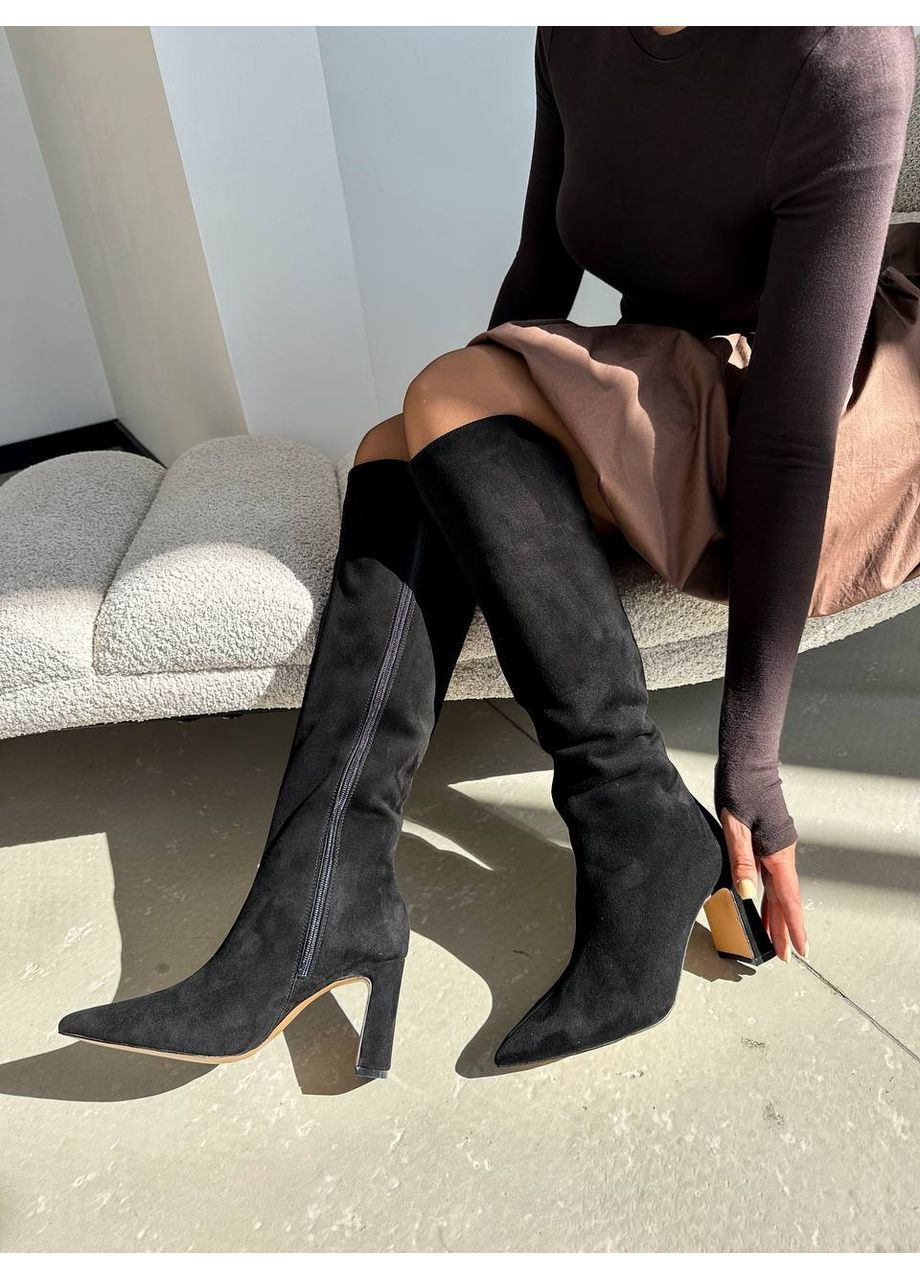 Зимние стильные женские сапоги No Brand