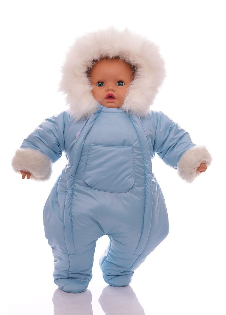 Чоловічок на хутрі світло-блакитний 74 см (50715) BABYKROHA (315340828)