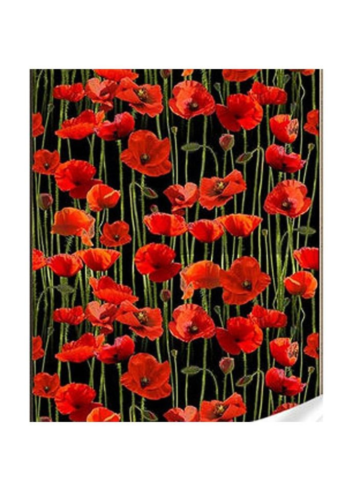 Алмазна мозаїка "Маки на чорному фоні" HEG86881 No Brand (339778901)