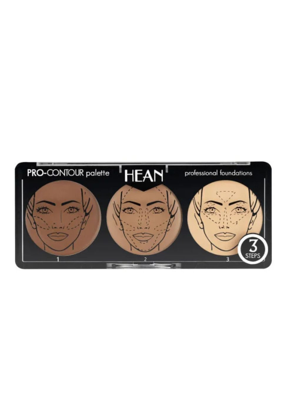 Палетка для контурингу обличчя Pro-Countour Palette 15 г Hean Face (325490802)