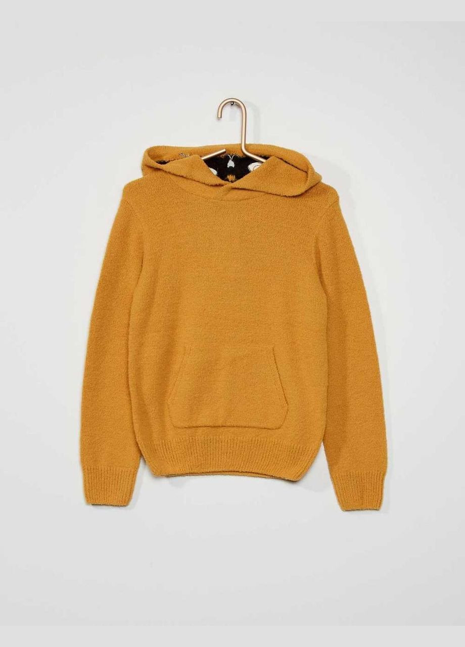 Гірчичний джемпер демісезон,гірчичний в візерунки, Kiabi