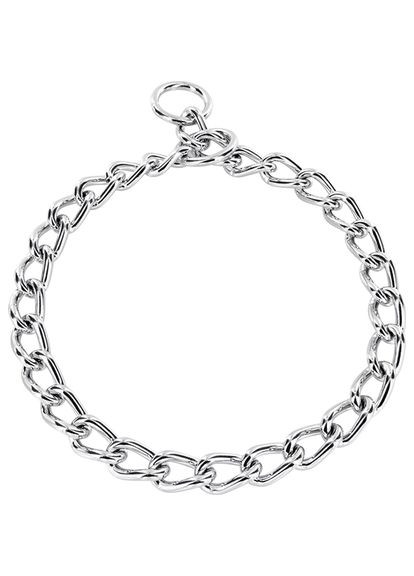 Цепочка-ошейник для собак, с круглым звеном, хромированная сталь, 5 мм, 65 см (4022853075956) Sprenger (342967918)