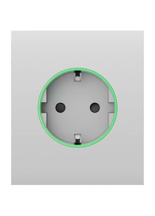 Передня панель для вбудованої розетки SoloCover for Outlet Smart Jeweler White (000038777) Ajax (322938921)