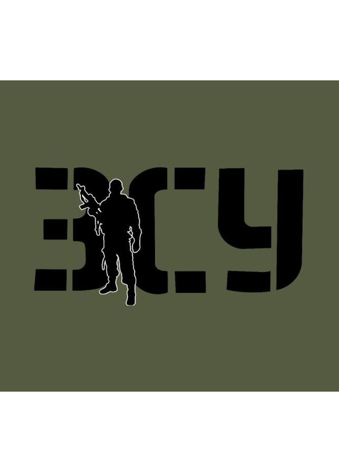 Тактическая хлопковая футболка прямого кроя с принтом No Brand (361443079)