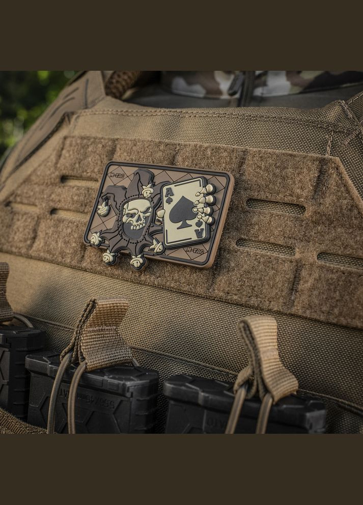 Нашивка Joker Skull 3D PVC Coyote M-TAC (315514920)
