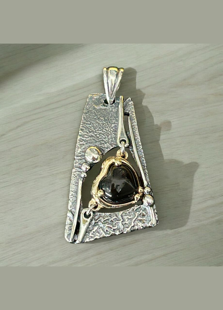 Подвеска серебряная с ониксом Калисто 300447 No Brand (316398057)