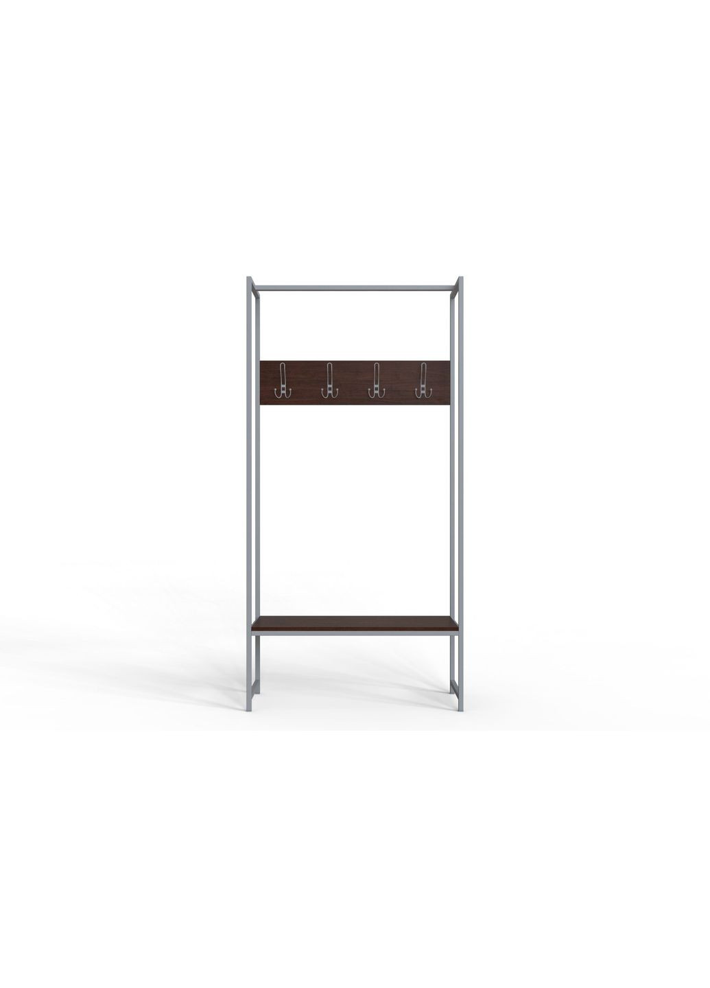Вішалка модульна підлогова Треліс 12 180x90x38 сірий ДСП Венге 16мм (FRD-105515) Ferrum-decor (353498669)