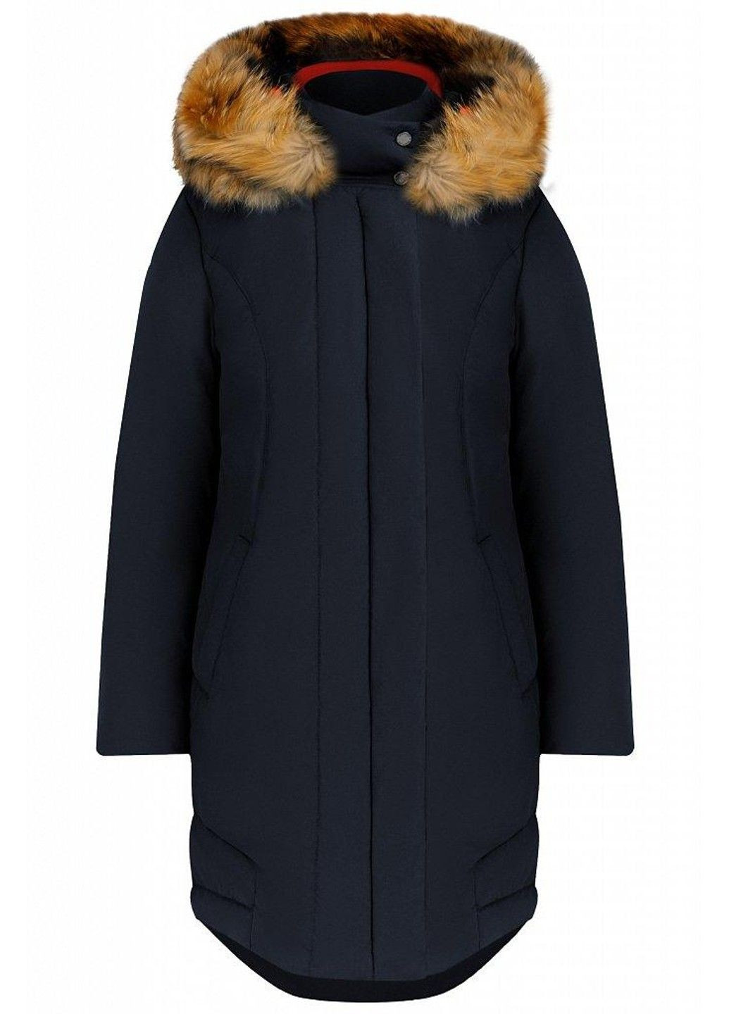 Темно-синій зимній Пуховик Finn Flare