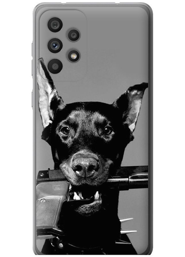 Силіконовий чохол 'Доберман' для Endorphone Samsung Galaxy A73 A736B (282618187)