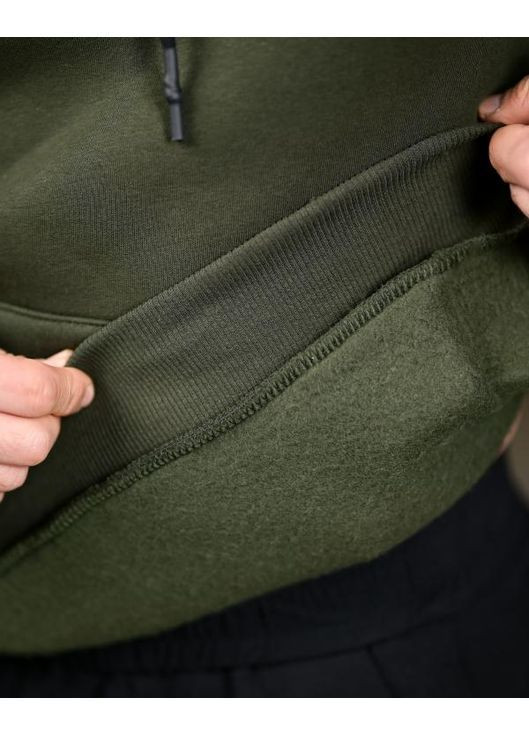 Тактическое мужское худи на флисе с принтом олива No Brand (365818916)