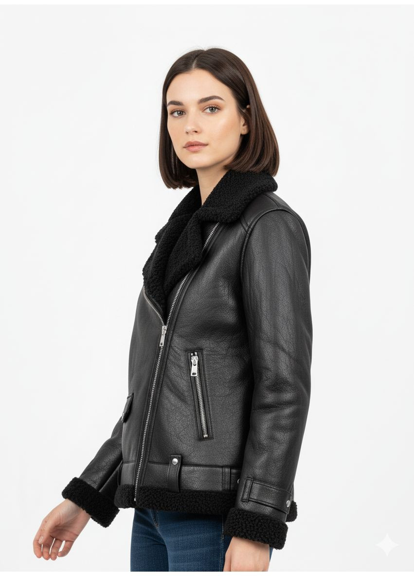 Дублянка жіноча зимова чорна (850-1) Hestovrviio (370439470)