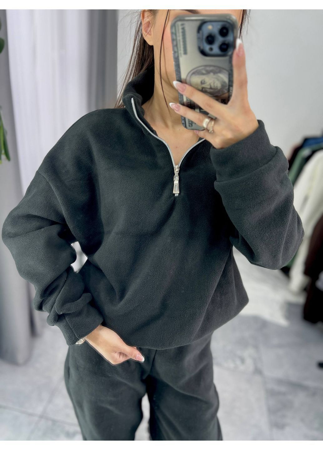 Костюм (кофта, брюки), цвет Черный Fashion (362415603)