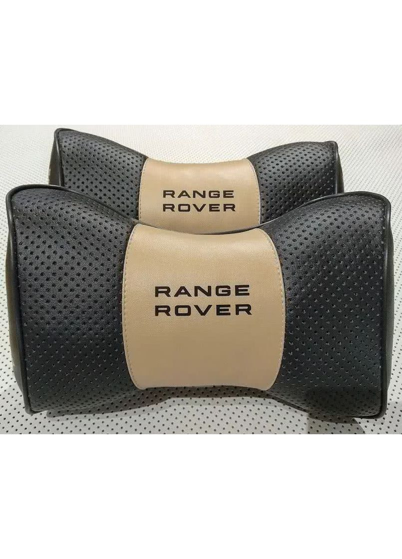 Подушка подголовник RANGE ROVER черный 2шт No Brand (361135247)