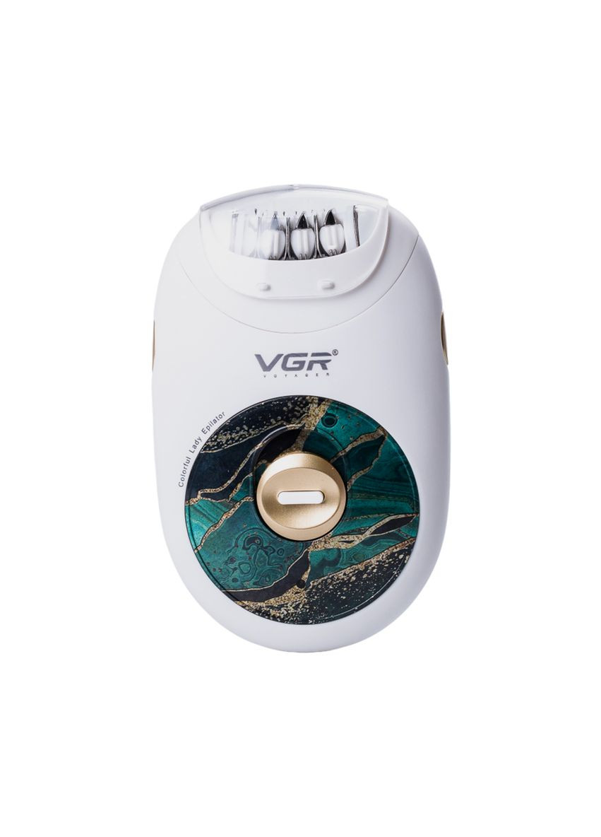 Эпилятор женский V-706 аккумуляторный, зеленый VGR (322126225)