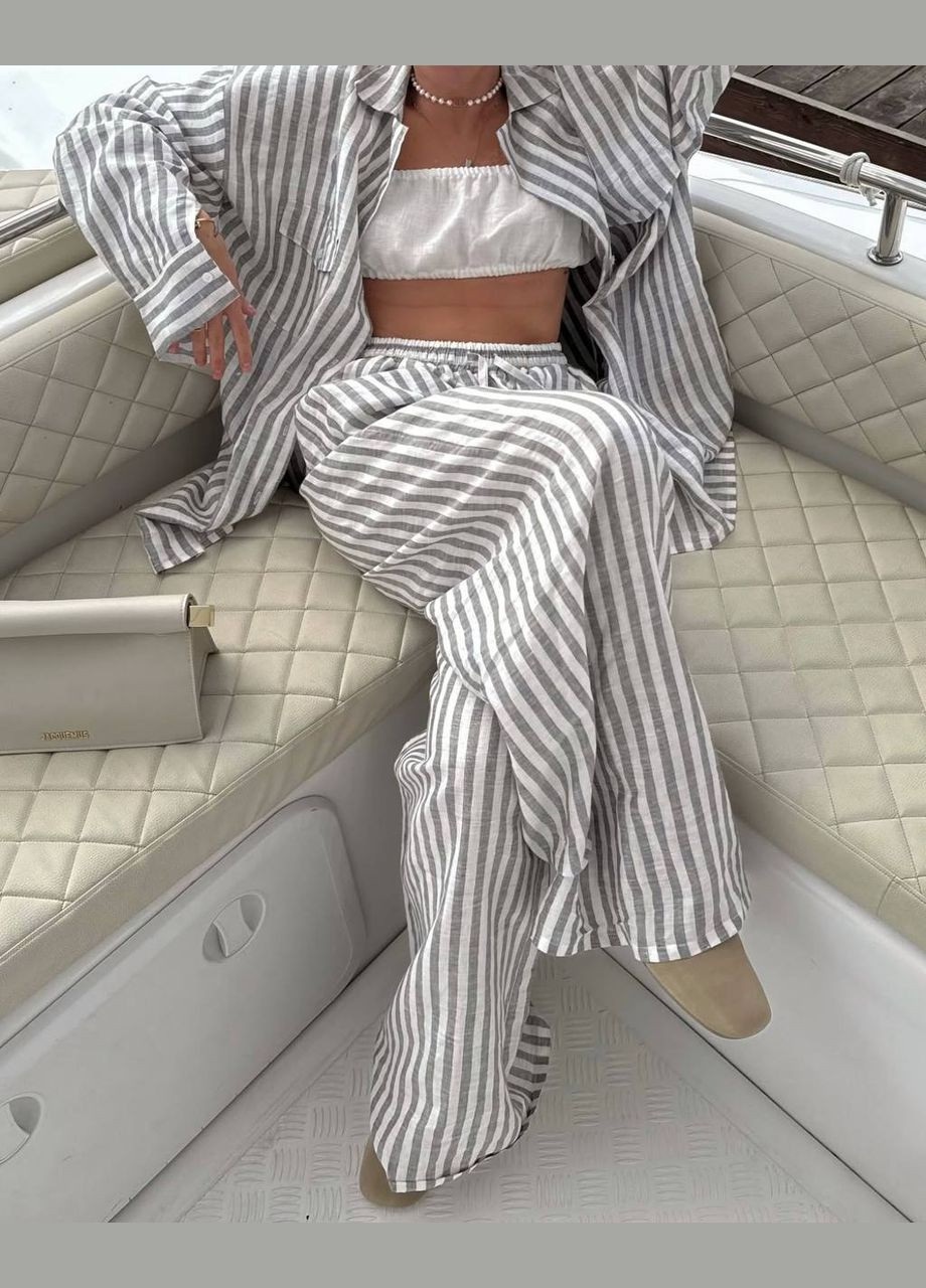 Жіночий костюм з льону вільного крою Avanti (338438361)
