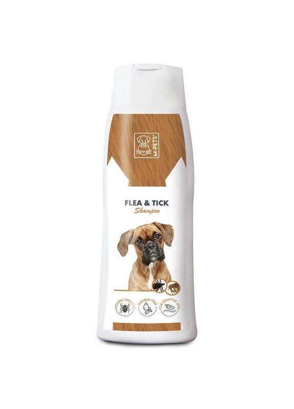 Шампунь з маслом дерева Нім від бліх і кліщів для собак всіх порід Flea & Tick Shampoo - 250 мл M-Pets (327391628)