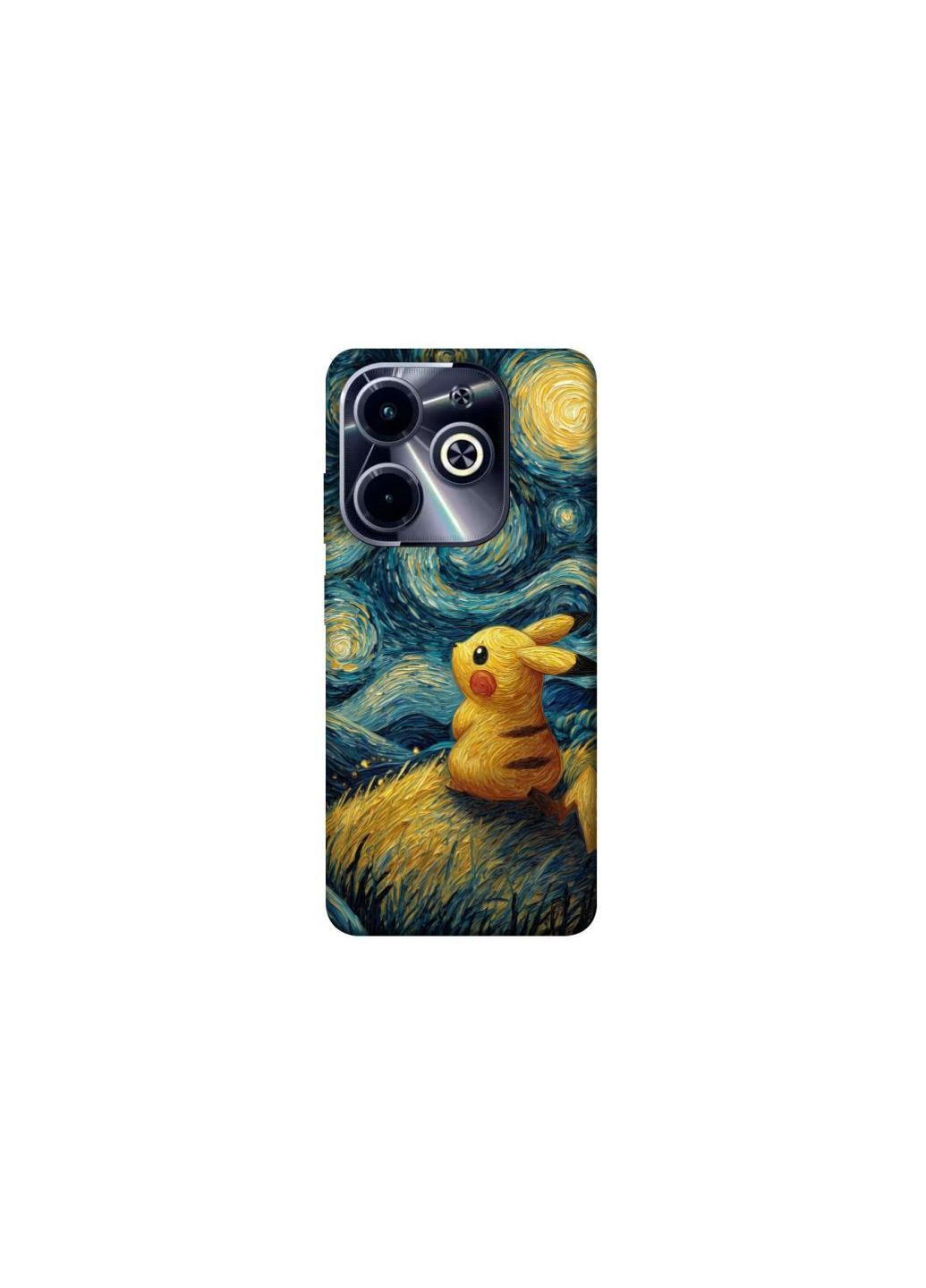 Чохол на Infinix Hot 40i Pikachu and Van Gogh Frontalka (362033605)